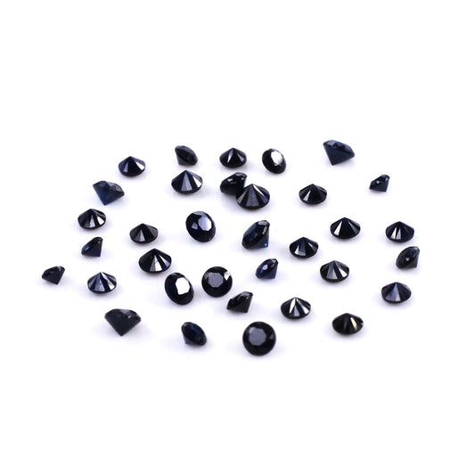 Natural Untreated Blue Sapphire Calibrated Rounds | 1.5mm & 1.75mm