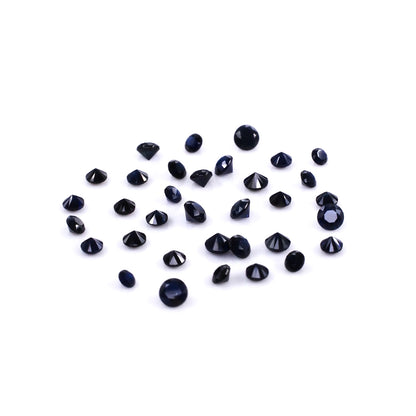 Natural Untreated Blue Sapphire Calibrated Rounds | 1.5mm & 1.75mm