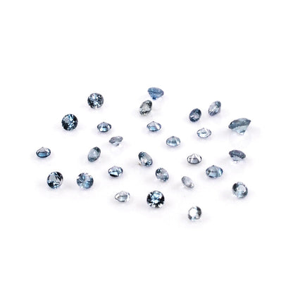 Natural Untreated Blue Sapphire Calibrated Rounds | 1.5mm & 1.75mm