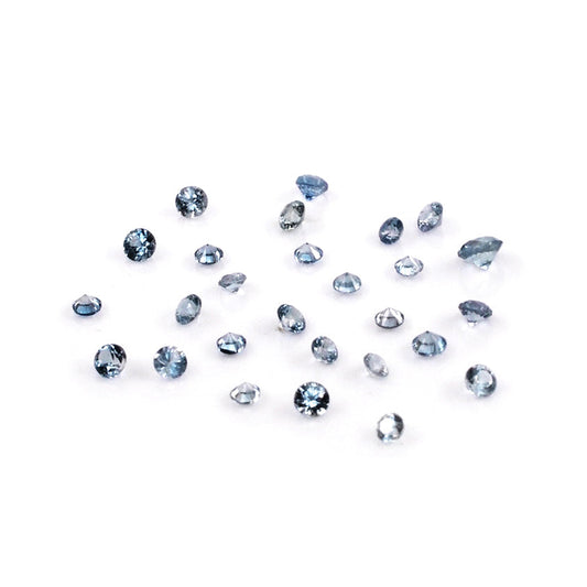 Natural Untreated Blue Sapphire Calibrated Rounds | 1.5mm & 1.75mm