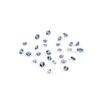 Natural Untreated Blue Sapphire Calibrated Rounds | 1mm & 1.25mm