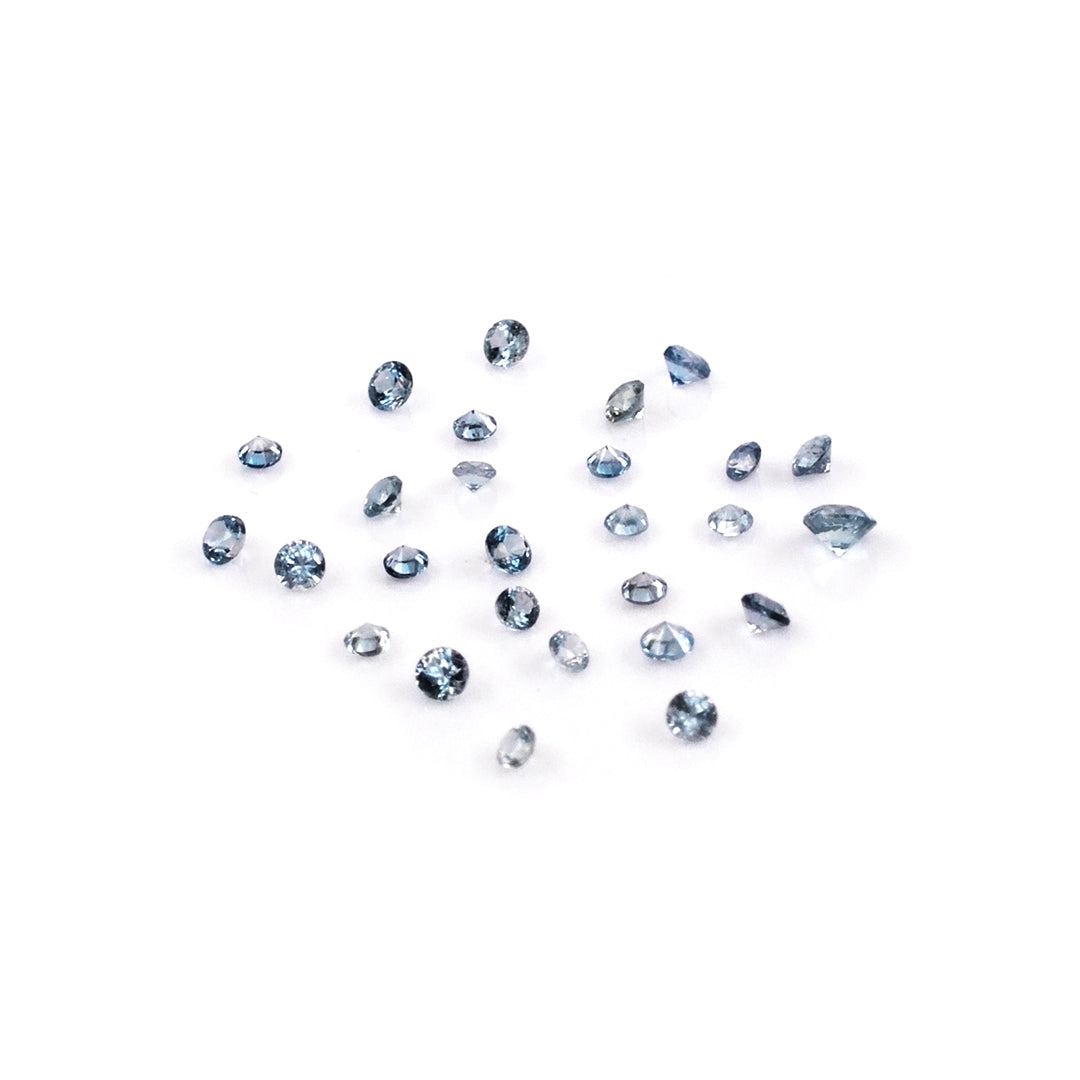 Natural Untreated Blue Sapphire Calibrated Rounds | 1.5mm & 1.75mm