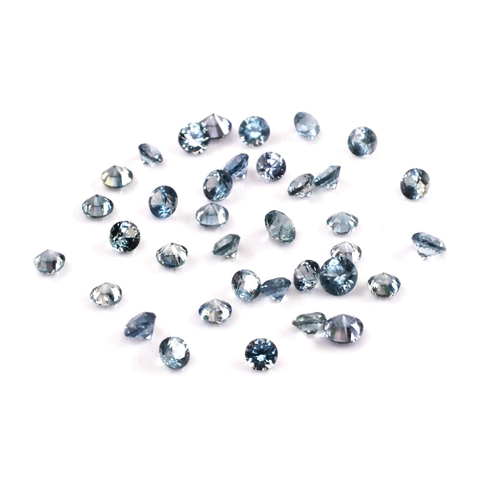 Natural Untreated Blue Sapphire Calibrated Rounds | 2mm