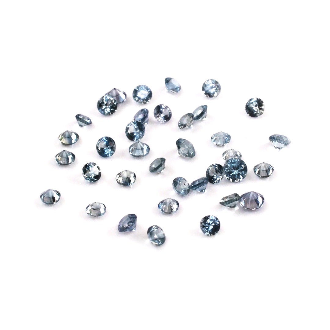 Natural Untreated Blue Sapphire Calibrated Rounds | 2mm