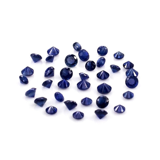 Natural Madagascar Untreated Blue Sapphire Calibrated Rounds | 2mm