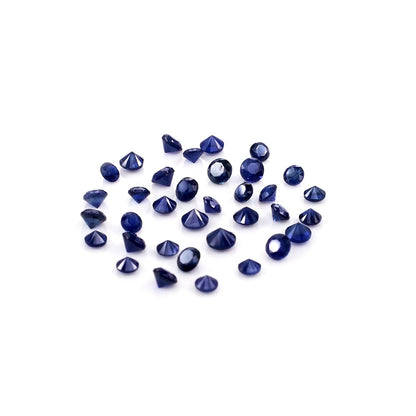 Natural Madagascar Untreated Blue Sapphire Calibrated Rounds | 1mm & 1.25mm