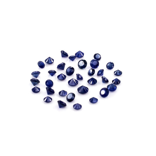 Natural Madagascar Untreated Blue Sapphire Calibrated Rounds | 2mm