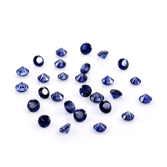Natural Madagascar Untreated Blue Sapphire Calibrated Rounds | 1.5mm & 1.75mm