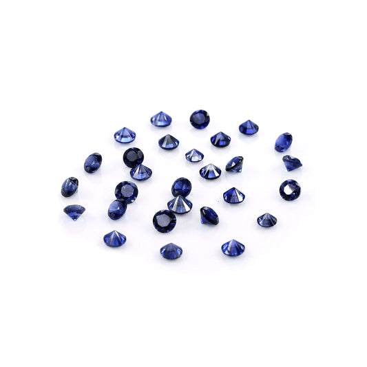 Natural Madagascar Untreated Blue Sapphire Calibrated Rounds | 2mm