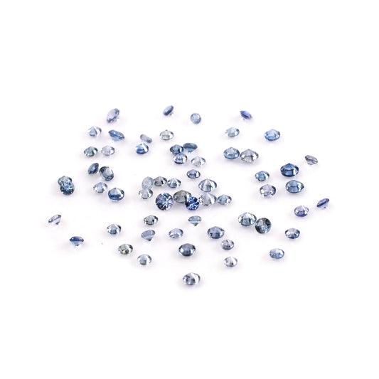 Natural Madagascar Untreated Blue Sapphire Calibrated Rounds | 1mm & 1.25mm
