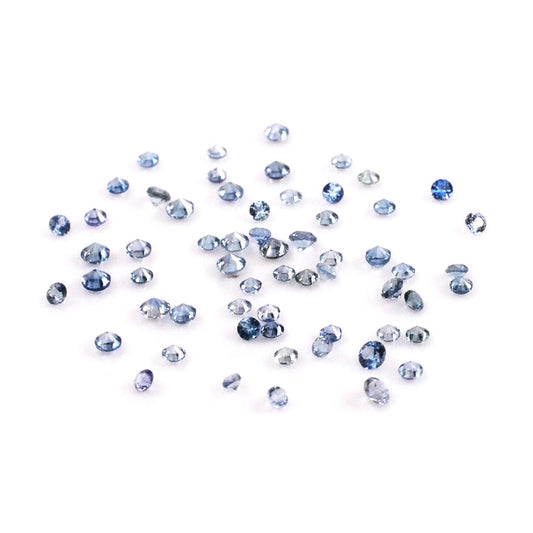 Natural Madagascar Untreated Blue Sapphire Calibrated Rounds | 1mm & 1.25mm