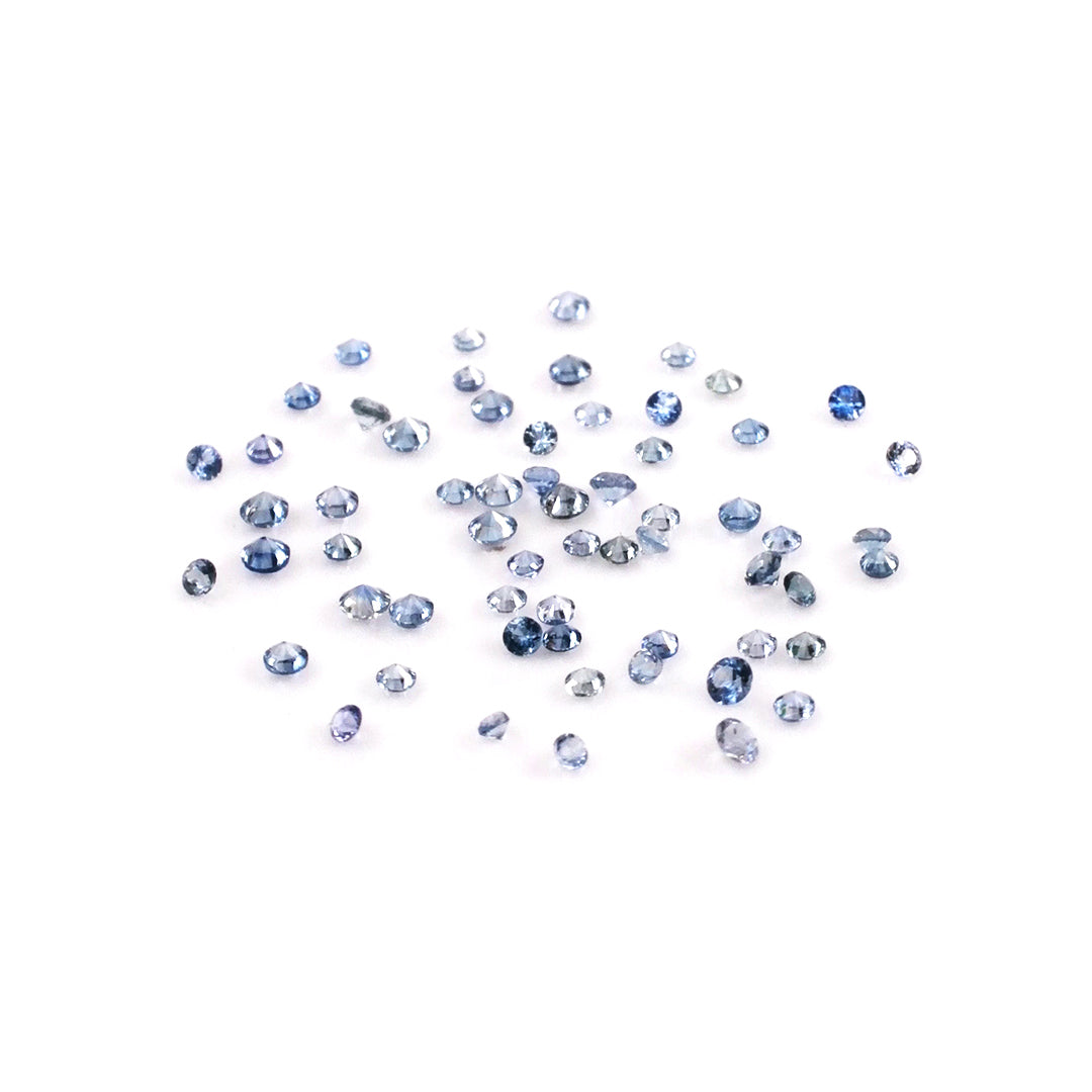 Natural Madagascar Untreated Blue Sapphire Calibrated Rounds | 1.5mm & 1.75mm