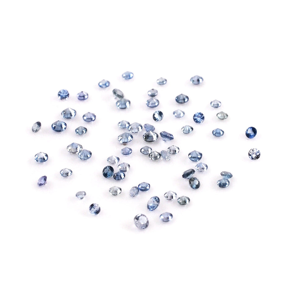 Natural Madagascar Untreated Blue Sapphire Calibrated Rounds | 1.5mm & 1.75mm