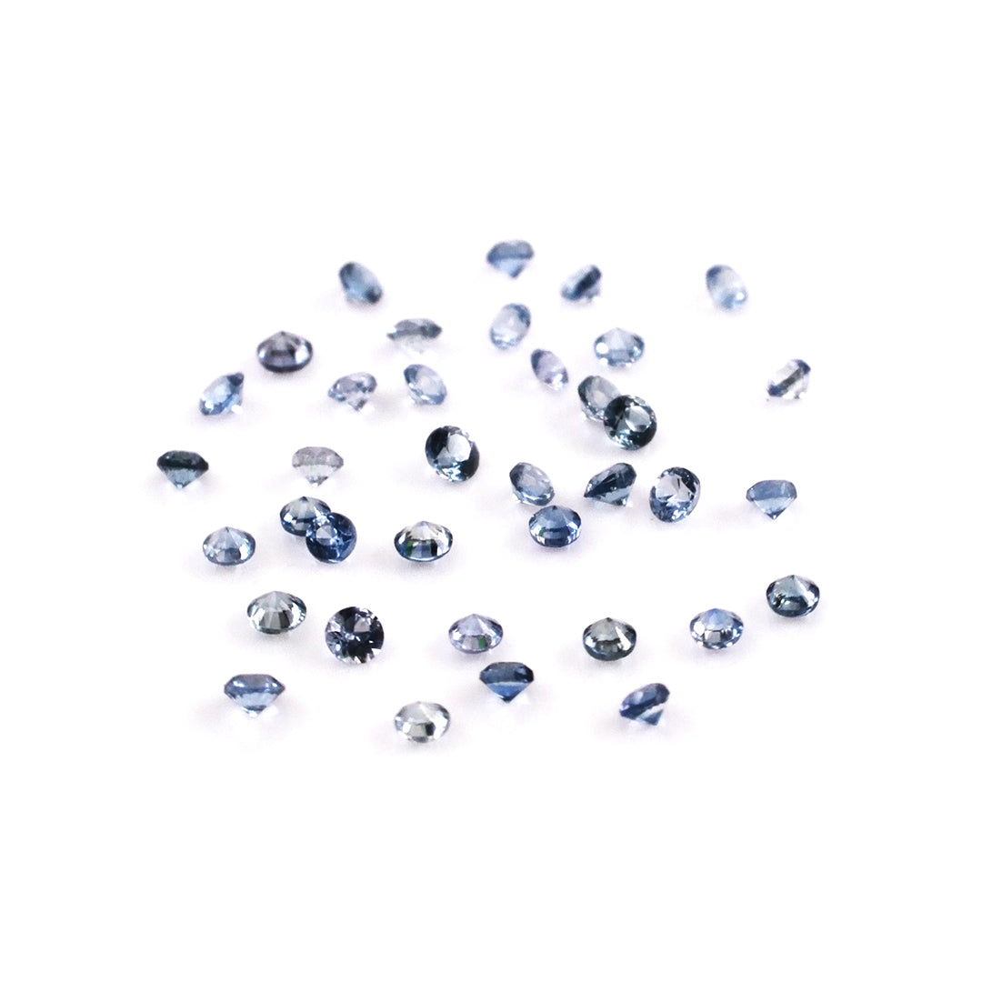 Natural Madagascar Untreated Blue Sapphire Calibrated Rounds | 2mm