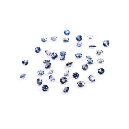 Natural Madagascar Untreated Blue Sapphire Calibrated Rounds | 2mm