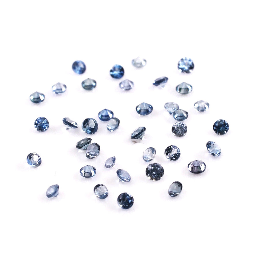 Natural Madagascar Untreated Blue Sapphire Calibrated Rounds | 2mm