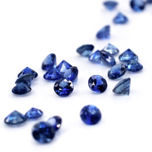 Natural Madagascar Untreated Blue Sapphire Calibrated Rounds | 2mm