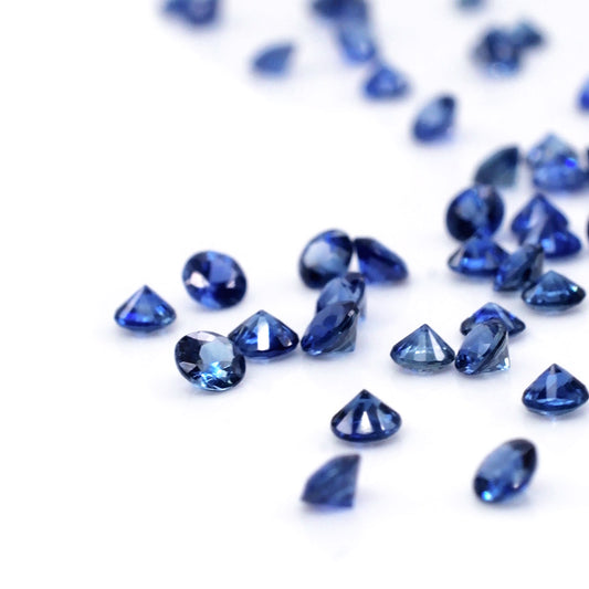 Natural Madagascar Untreated Blue Sapphire Calibrated Rounds | 2mm