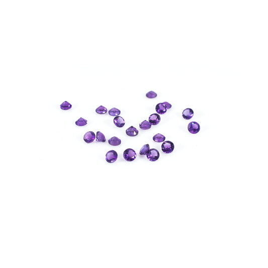 Natural Brazil Amethyst Calibrated Rounds | 1.5mm & 2mm