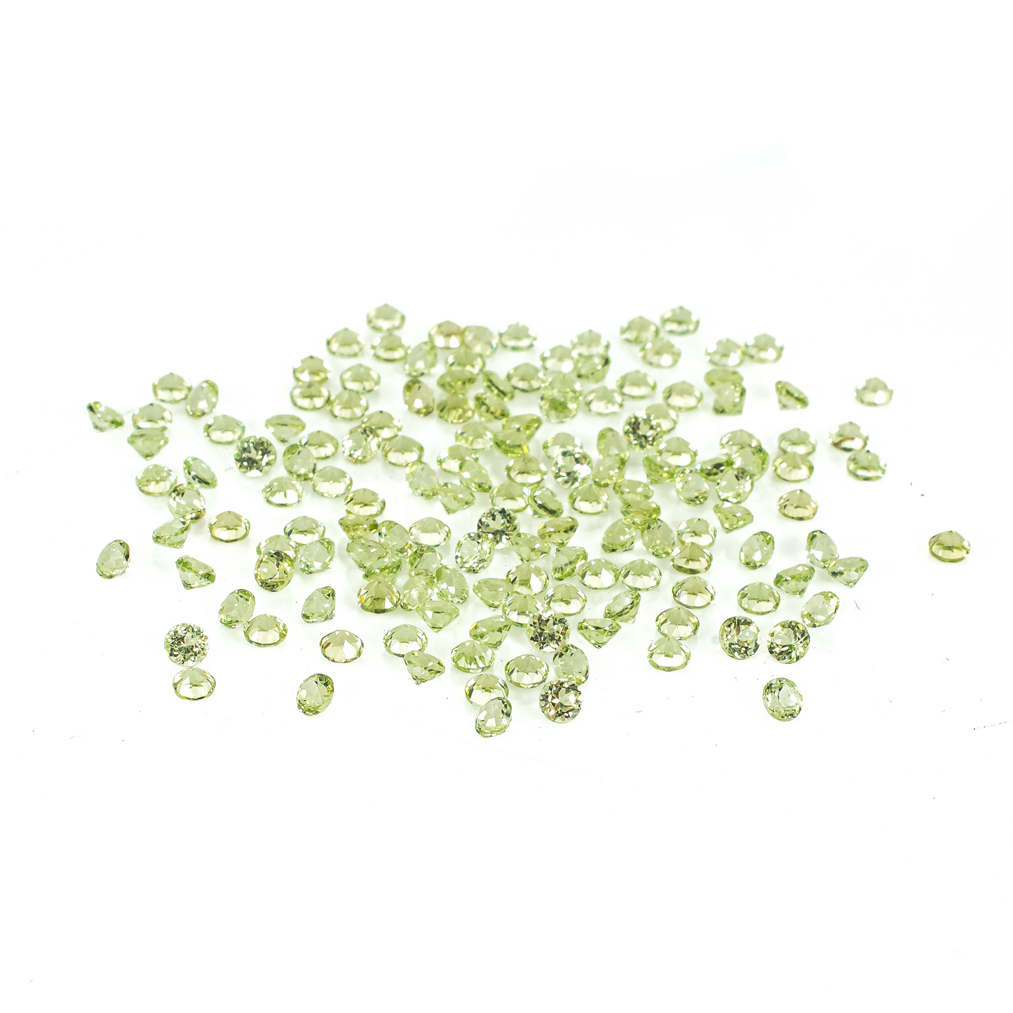 Natural Peridot Calibrated Rounds | 1.5mm & 2mm