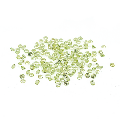 Natural Peridot Calibrated Rounds | 1.5mm & 2mm