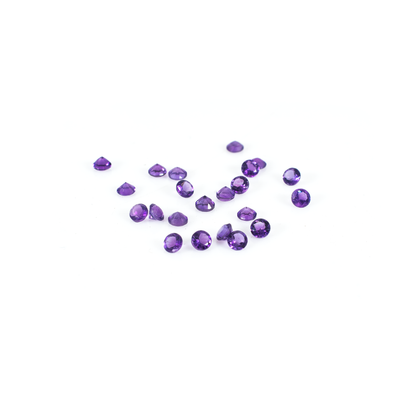Natural Brazil Amethyst Calibrated Rounds | 2.5mm & 3mm