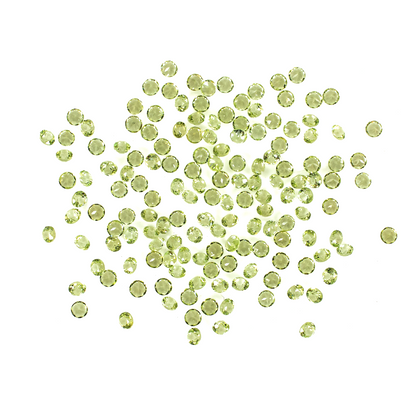 Natural Peridot Calibrated Rounds | 1.5mm & 2mm