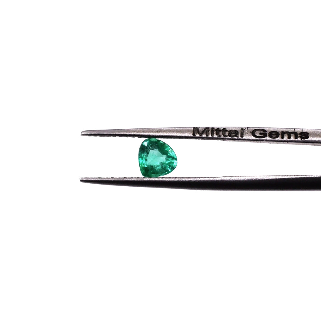 Natural Zambian Emerald Calibrated Hearts | 4mm & 5mm