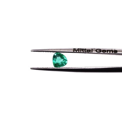 Natural Zambian Emerald Calibrated Hearts | 4mm & 5mm