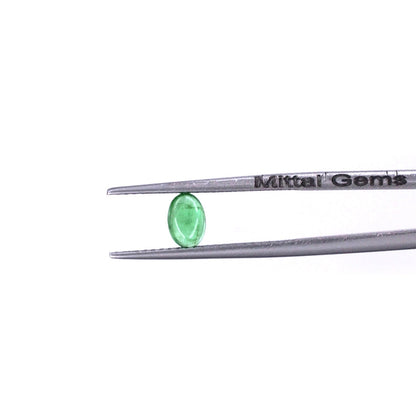 Natural Zambian Emerald Calibrated Cabochon Ovals | 3x5mm & 4x6mm