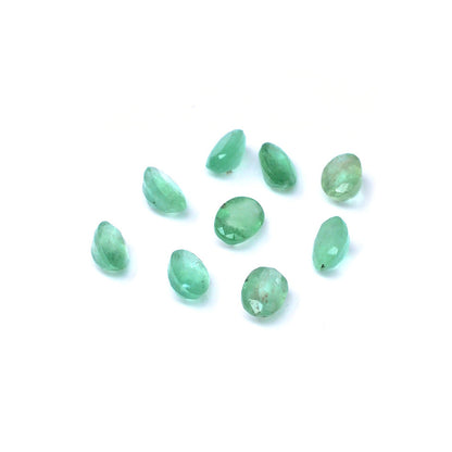 Natural Zambian Emerald Calibrated Ovals | 3x5mm & 4x6mm