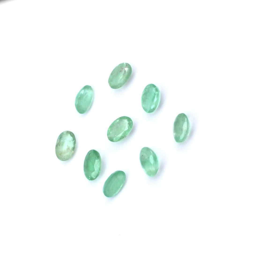 Natural Zambian Emerald Calibrated Ovals | 3x5mm & 4x6mm