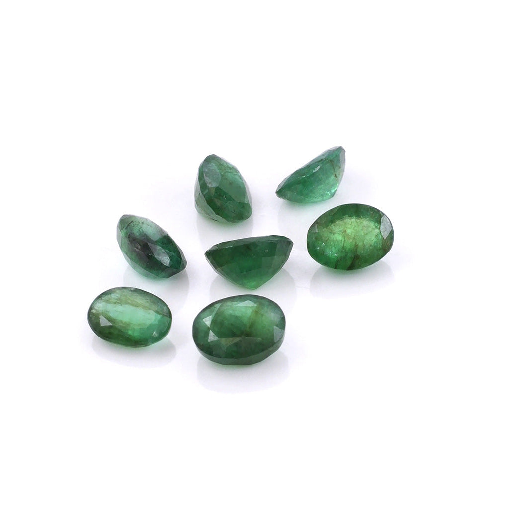 Natural Zambian Emerald Calibrated Ovals | 5x7mm & 6x8mm