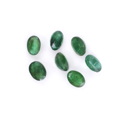 Natural Zambian Emerald Calibrated Ovals | 5x7mm & 6x8mm