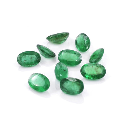 Natural Zambian Emerald Calibrated Ovals | 3x5mm & 4x6mm