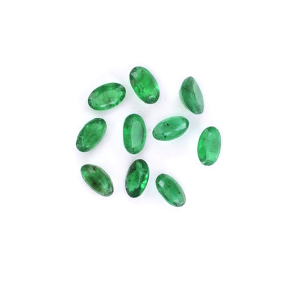 Natural Zambian Emerald Calibrated Ovals | 3x5mm & 4x6mm