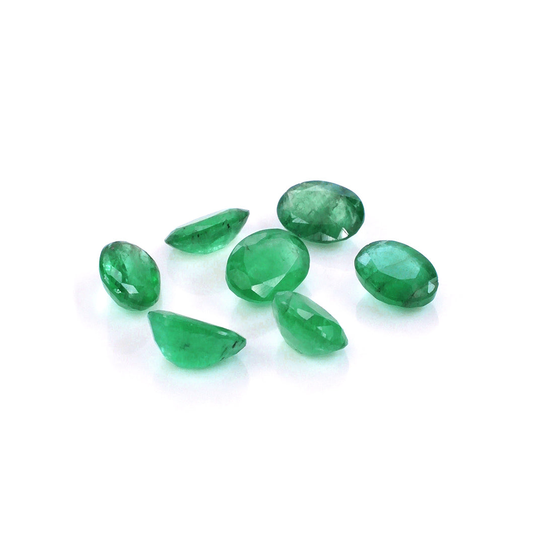 Natural Zambian Emerald Calibrated Ovals | 3x5mm & 4x6mm