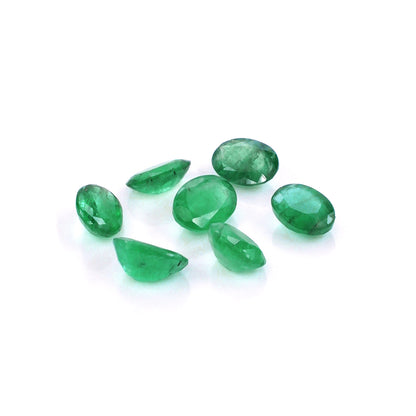 Natural Zambian Emerald Calibrated Ovals | 3x5mm & 4x6mm