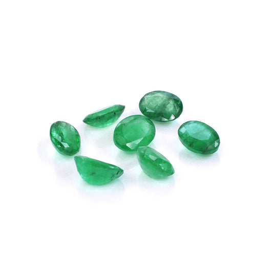 Natural Zambian Emerald Calibrated Ovals | 3x5mm & 4x6mm