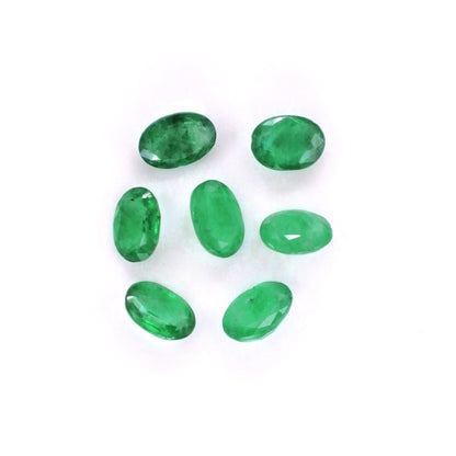 Natural Zambian Emerald Calibrated Ovals | 3x5mm & 4x6mm