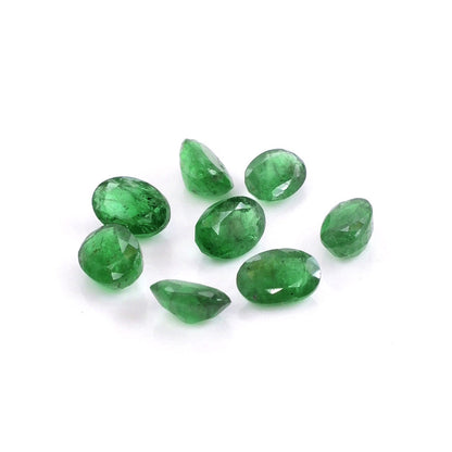 Natural Zambian Emerald Calibrated Ovals | 2x4mm & 3x4mm