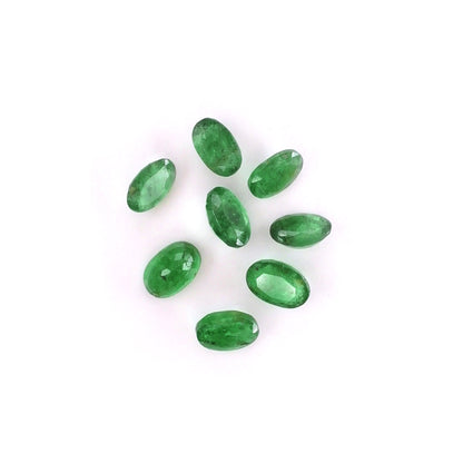 Natural Zambian Emerald Calibrated Ovals | 2x4mm & 3x4mm