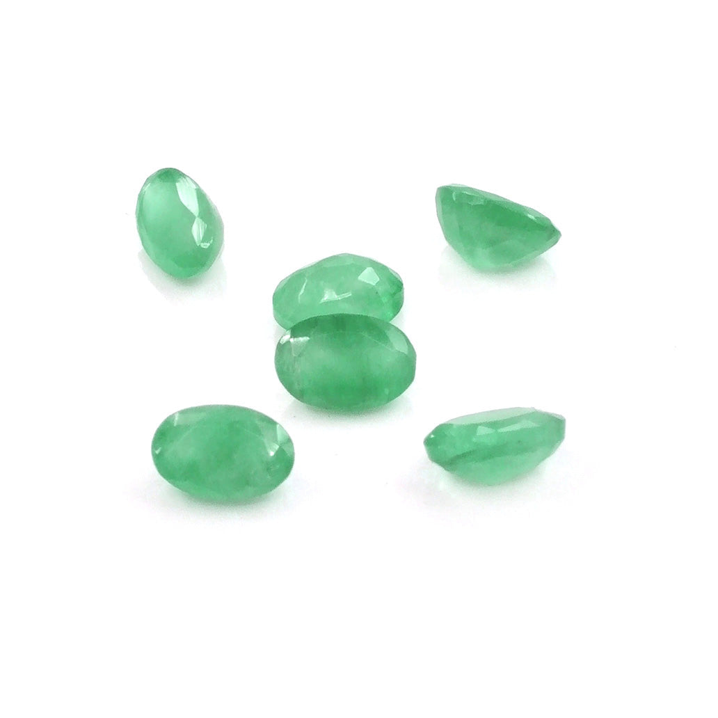 Natural Zambian Emerald Calibrated Ovals | 3x5mm & 4x6mm