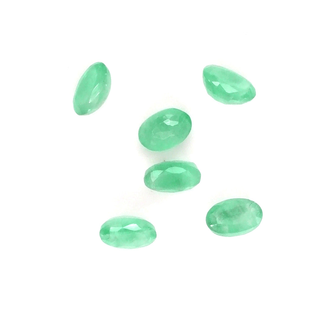 Natural Zambian Emerald Calibrated Ovals | 3x5mm & 4x6mm