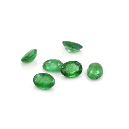 Natural Zambian Emerald Calibrated Ovals | 3x5mm & 4x6mm