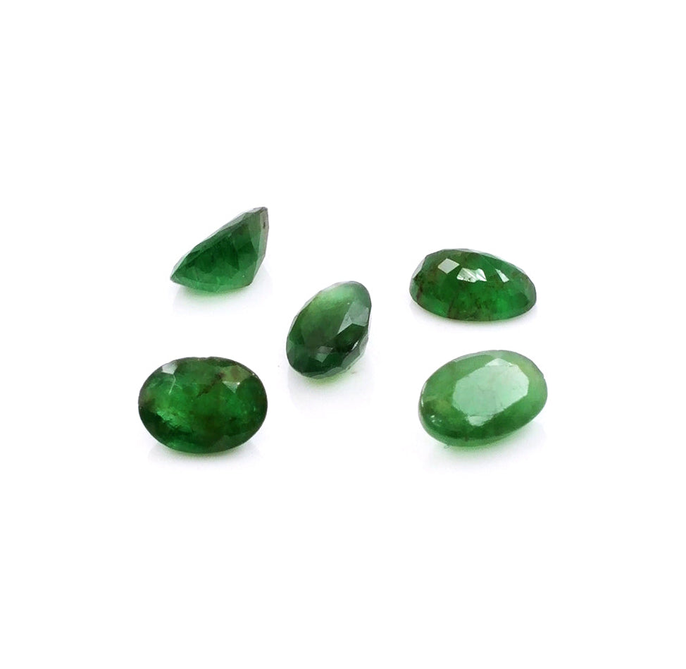 Natural Zambian Emerald Calibrated Ovals | 3x5mm & 4x6mm
