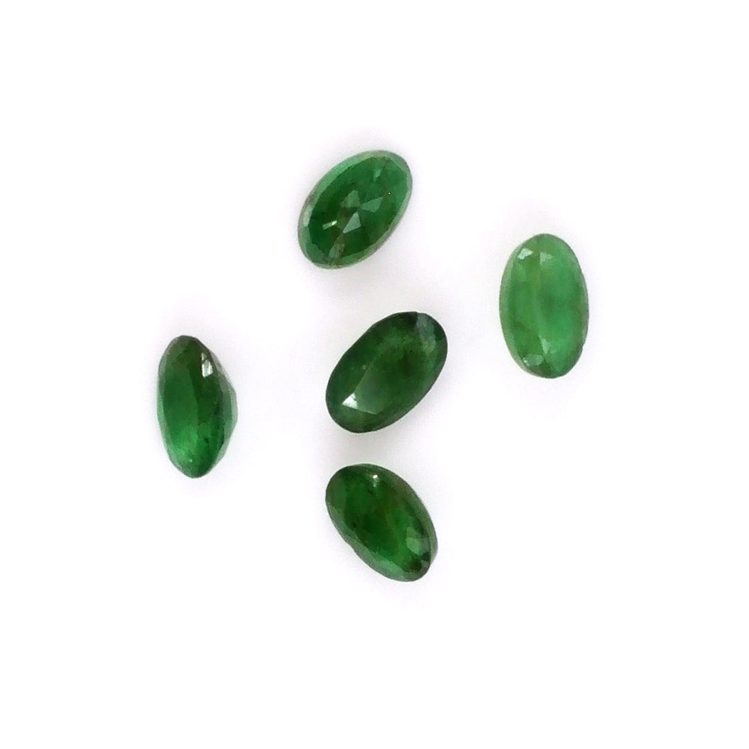 Natural Zambian Emerald Calibrated Ovals | 3x5mm & 4x6mm