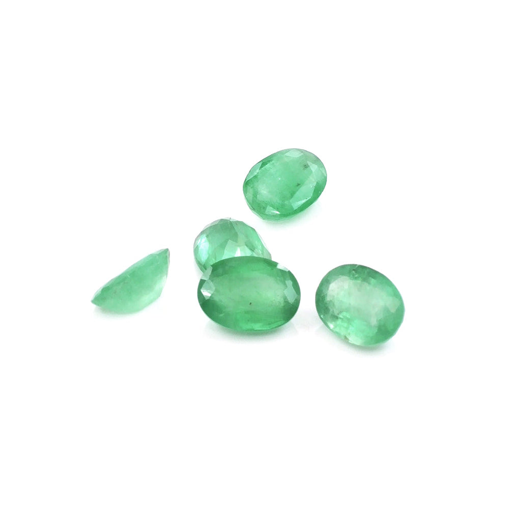 Natural Zambian Emerald Calibrated Ovals | 5x7mm & 6x8mm