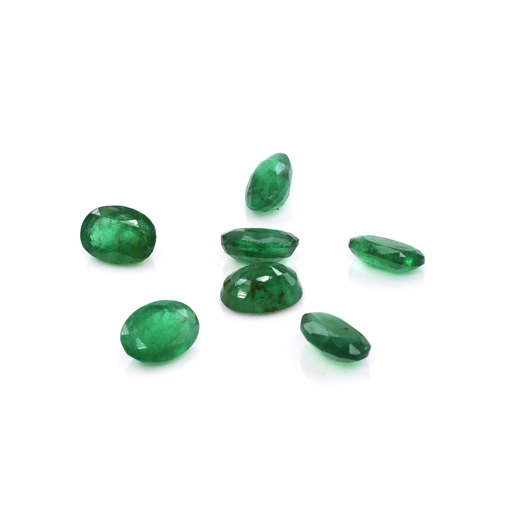 Natural Zambian Emerald Calibrated Ovals | 3x5mm & 4x6mm