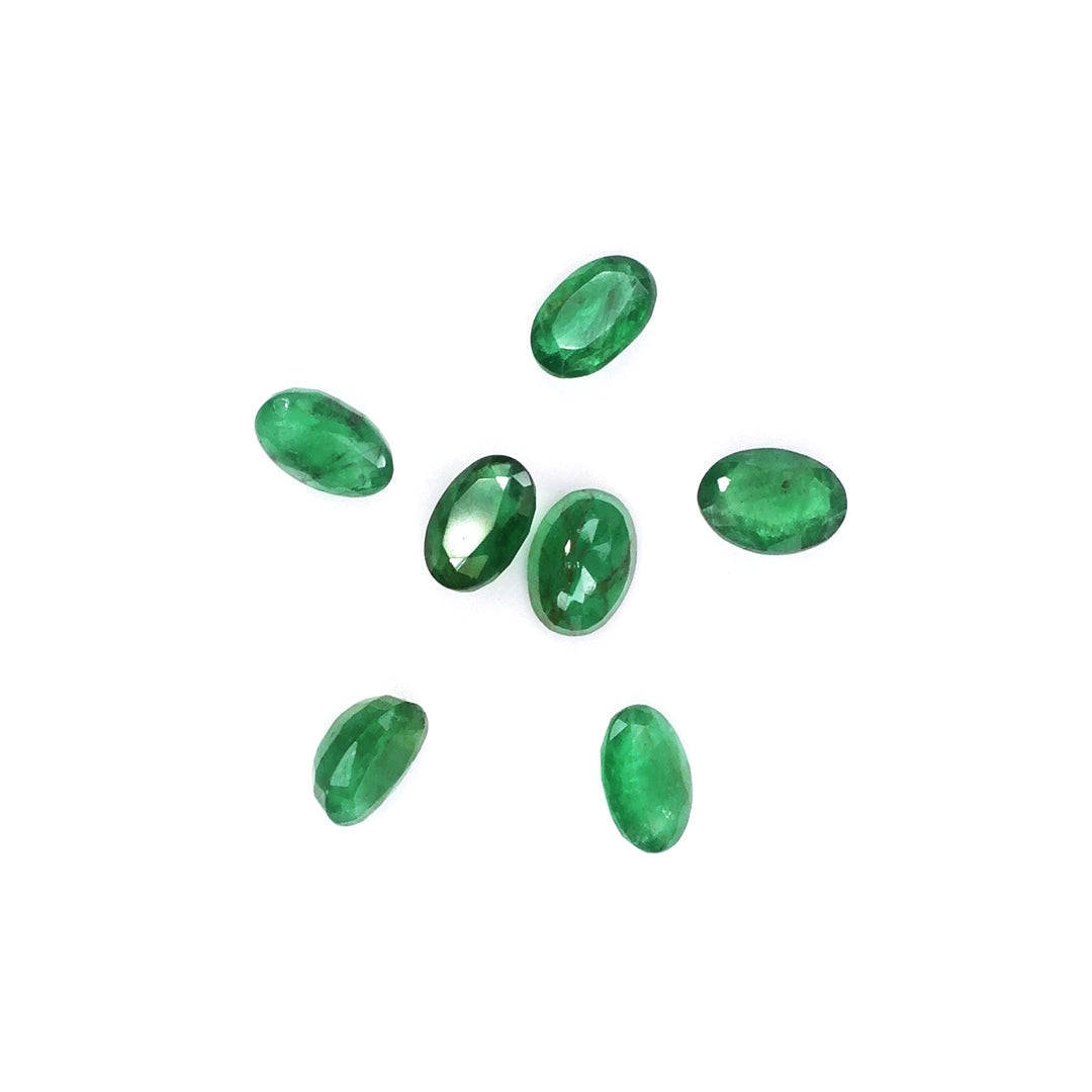Natural Zambian Emerald Calibrated Ovals | 3x5mm & 4x6mm